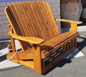 Western Red Cedar Love seat Glider