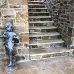 Lyon French limestone as stair treads