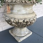 Crushed marble aged urn