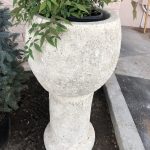 Italian Baptismal font aged 40" Ht