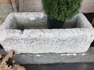 French limestone trough 18th c