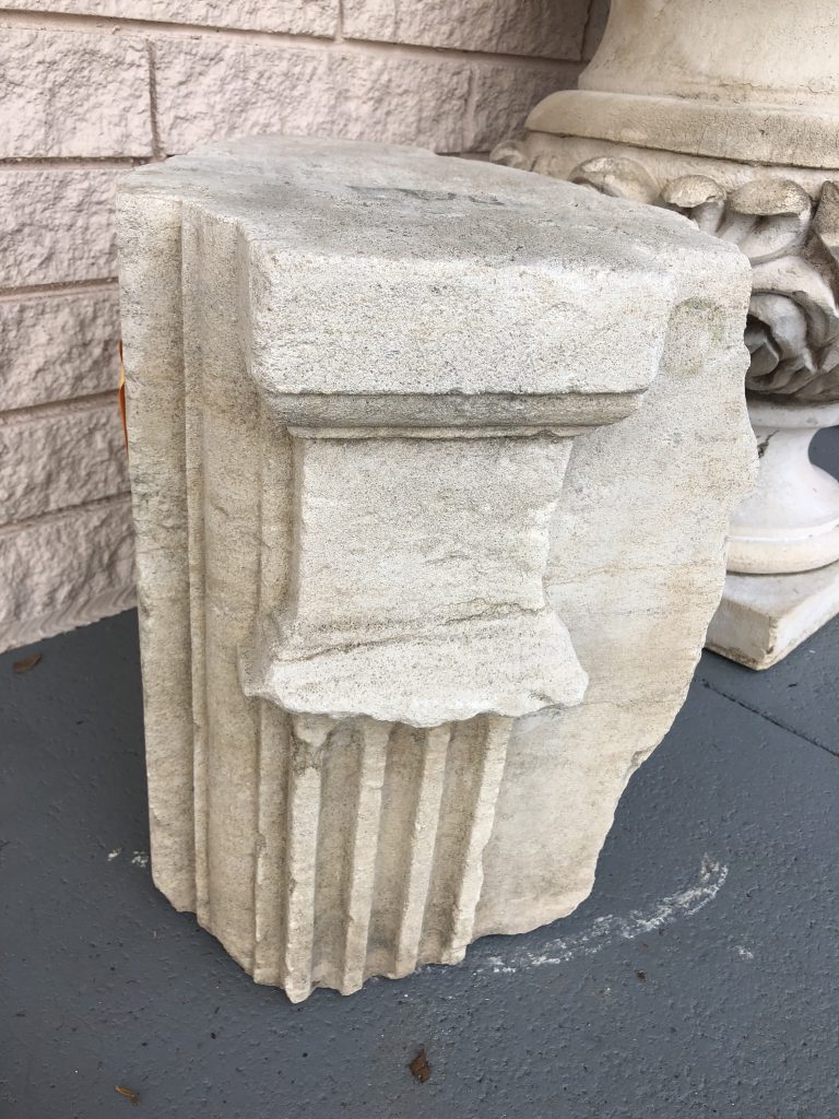 SE 23 Antique French limestone remnant 19″ Ht Napa Valley Architecturals