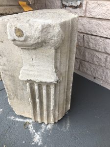 Antique French limestone remnant