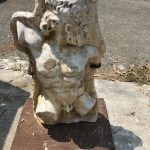 Italian statue hand sculpted marble Hercules Bust