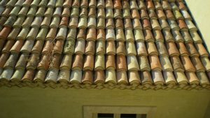 Reclaimed Spanish terracotta roof cups